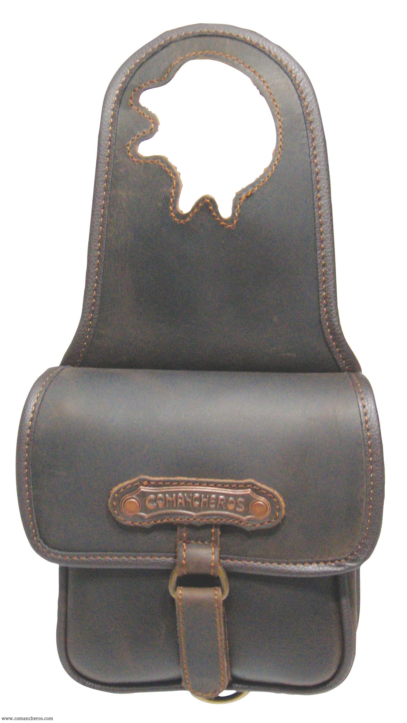 Very small Horne bag Comancheros for Western saddle, made from Leather. Made in Italy
