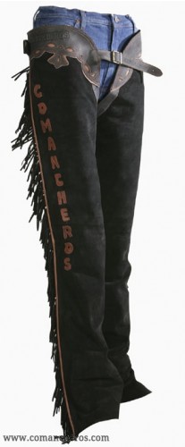 Chaps in Black Suede