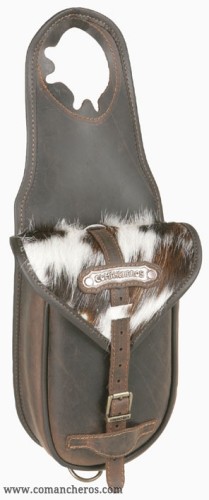 Cowboy pommel bag in cowhide