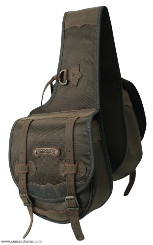 Medium trekking saddlebags in brown Cordura