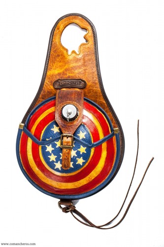 Bottle holder with American flag