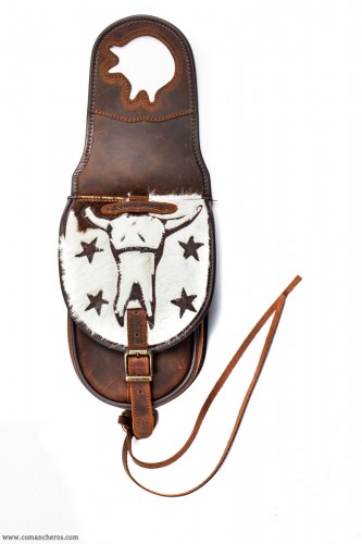 Western Long Horn saddlebag