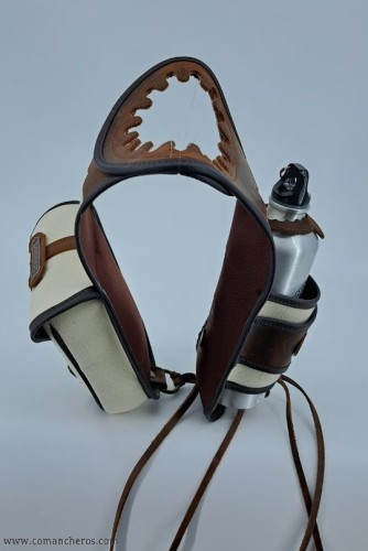 Saddlebag with bottle holder