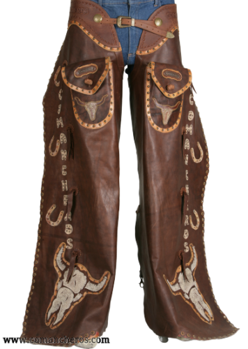 Batwing Chaps with Long Horn