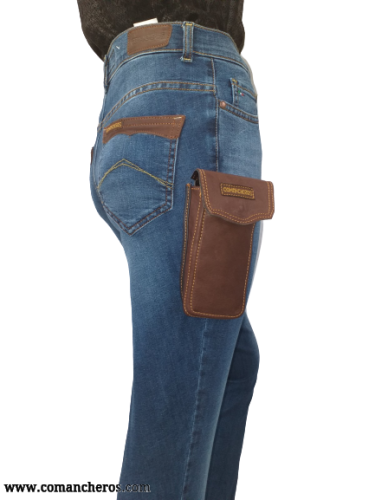 Jeans with Cell Phone Holder