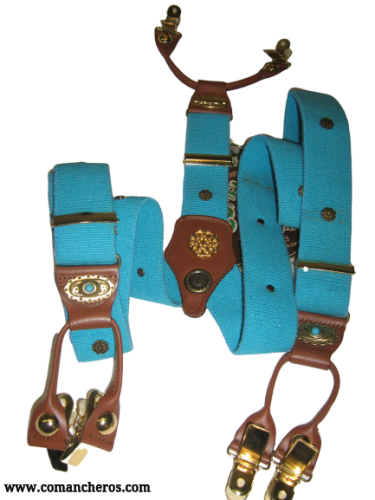 Turquoise elastic braces