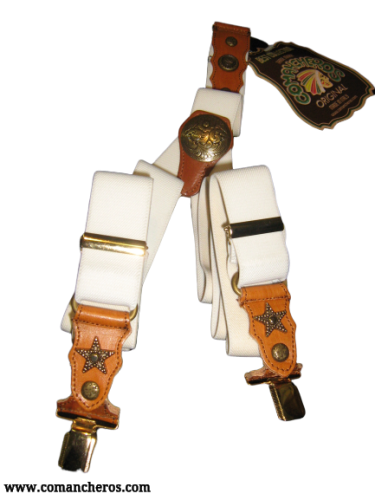 White elastic braces