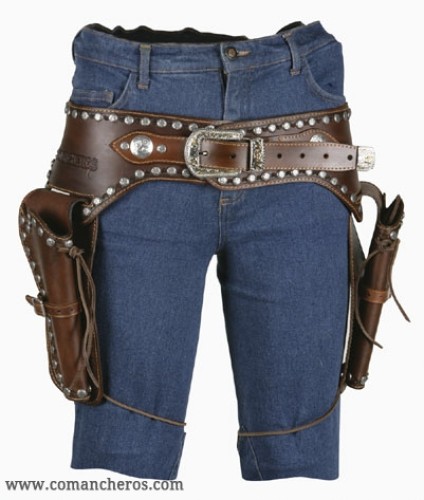 Double Pistol Holder Belt