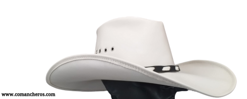 White leather hat