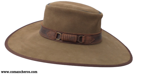 Suede buckaroo hat