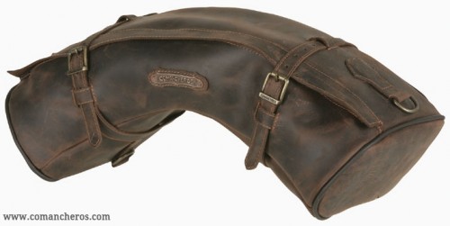 Medium banana saddlebag in leather