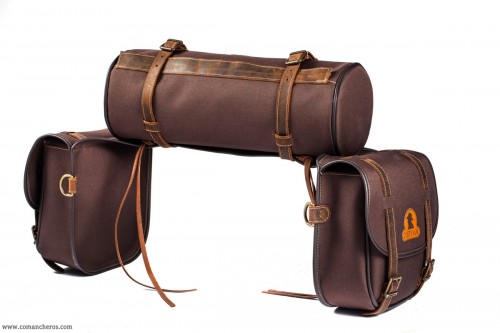 Mid-sized O'Bryan saddlebags with roll
