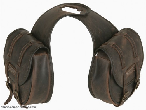 Front saddlebags for double saddle