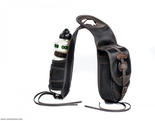 Bottle holder with saddlebag