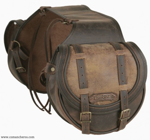 Medium saddlebags with western flap