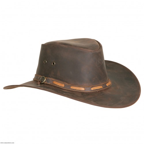 Leather Classic shaped hat