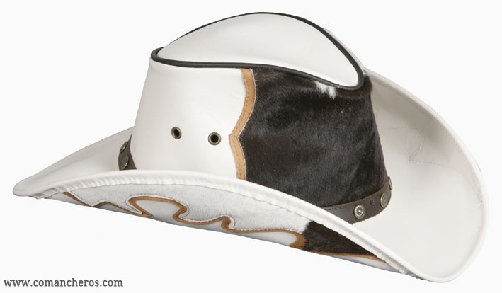 Country cow leather hat