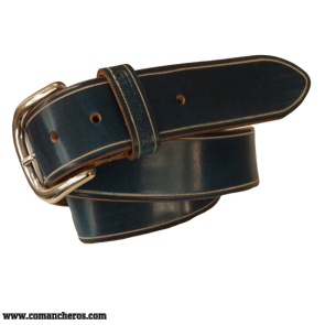 Blue Leather Belt 