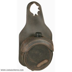 Bottle holder for pommel horn