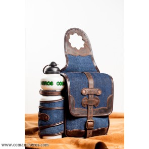 Bottle holder in denim