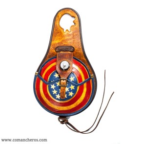 Bottle holder with American flag