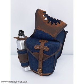 Buckaroo saddlebag with water bottle