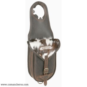 Cowboy pommel bag in cowhide