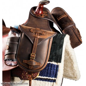 Double saddlebag with bottle holder