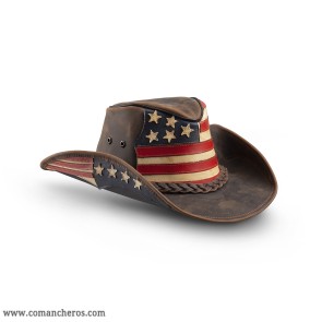 Hat Comancheros with American flag