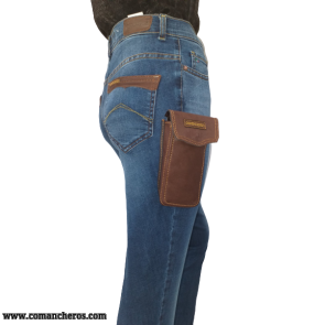 Jeans with Cell Phone Holder