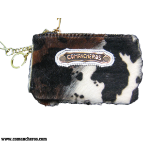 Keychain in cow hair