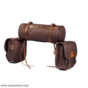 Mid-sized O'Bryan saddlebags with roll