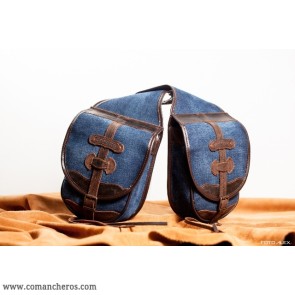 Riders pommel bag in denim