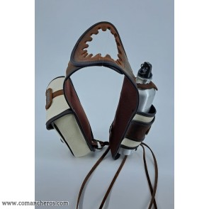 Saddlebag with bottle holder