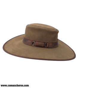 Suede buckaroo hat