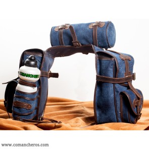 Trekking saddlebags in denim