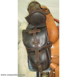 Trekking saddlebags with roll