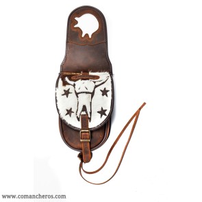 Western Long Horn saddlebag